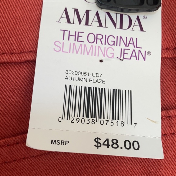 Relist1/27Gloria Vanderbilt Amanda jean classic rise tapered leg magical stretch - Picture 16 of 17